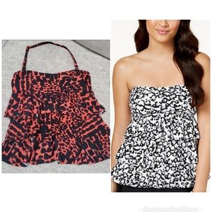 Island Escape Cape May Tiered Bandeau Tankini Top